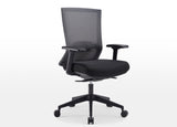Elite67 Ergonomic Office Chair in Grey Mesh and Black Seat Pan - Personalized Comfort and Support with Lumbar Support, Adjustable Seat Depth & Height, Armrests