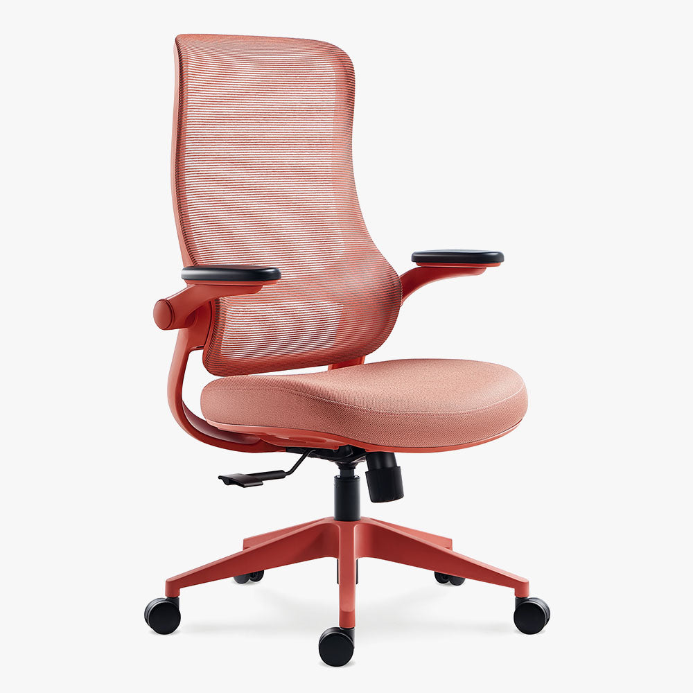 affordable office red chair for petite person