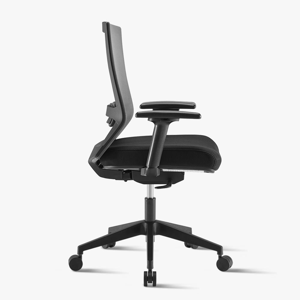 Black Ergonomic Office Chair with Lumbar Support