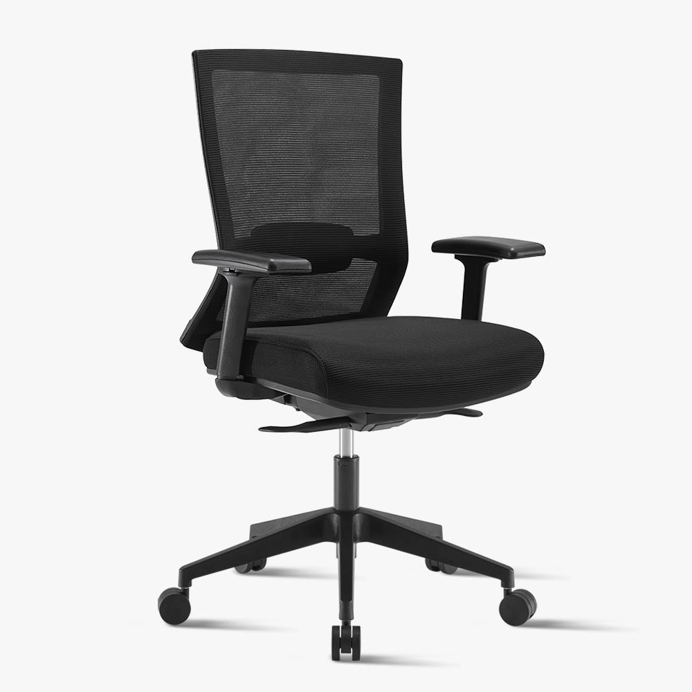 Black Ergonomic Office Chairs with Lumbar Support