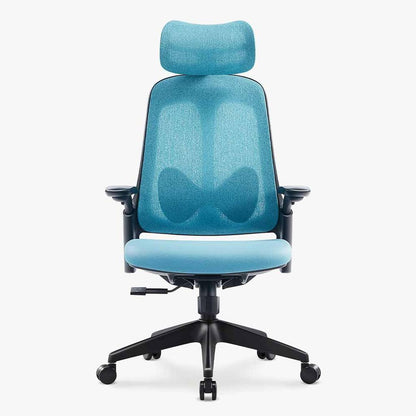 Sunaofe Ergonomic Office Chair Teal Mesh Front View