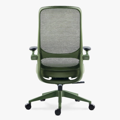 Sunaofe Ergonomic Sustainable Green Office Chair Rear View