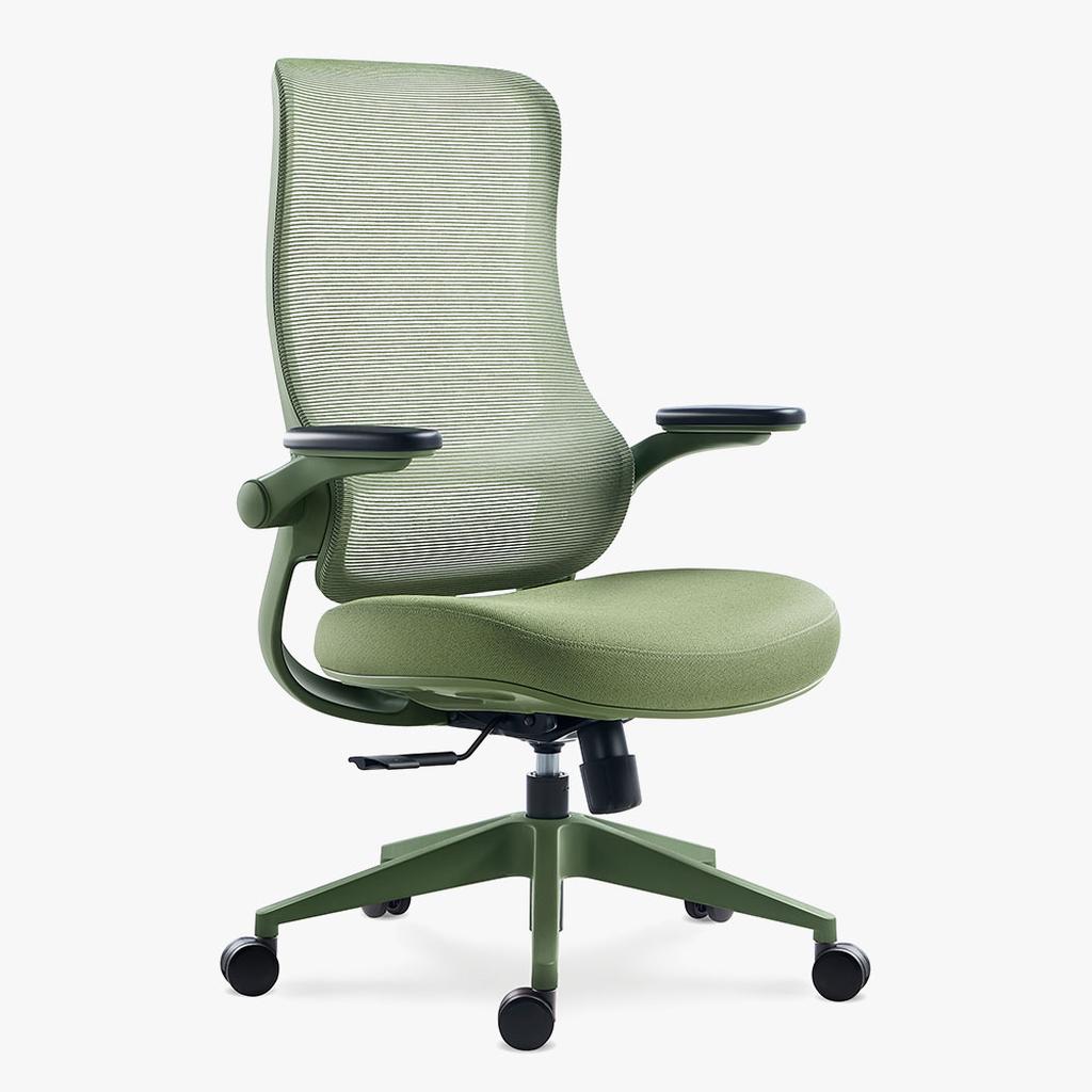Sunaofe Ergonomic Sustainable Green Office Chair Three Quarter View