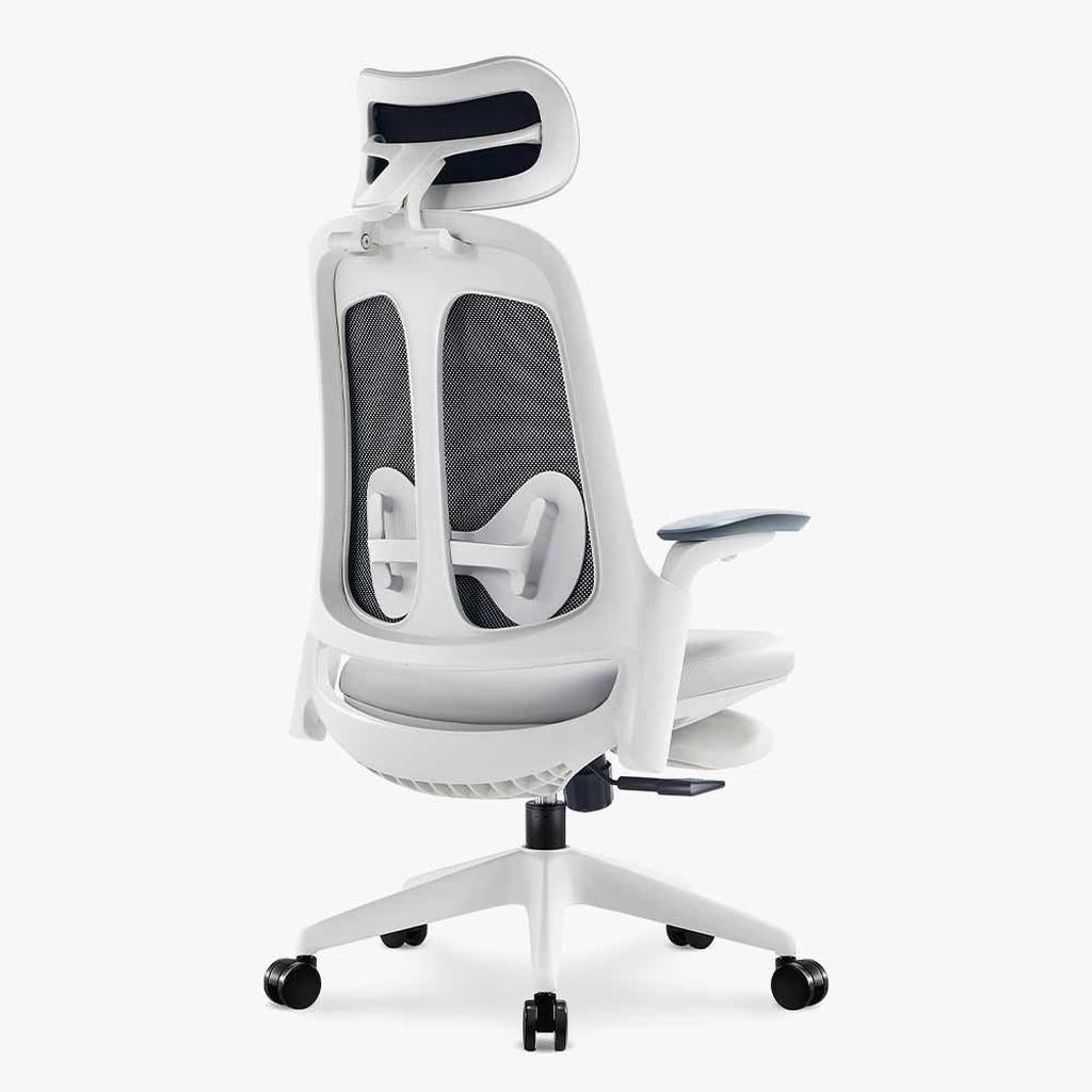 ergonomic leather chair with headrest