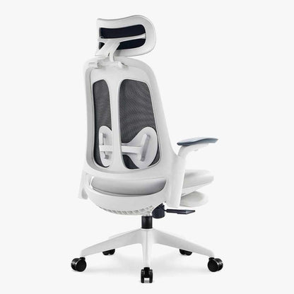 ergonomic leather chair with headrest