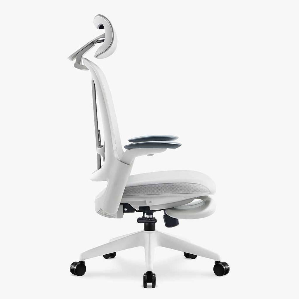 greyish ergonomic leather chairs
