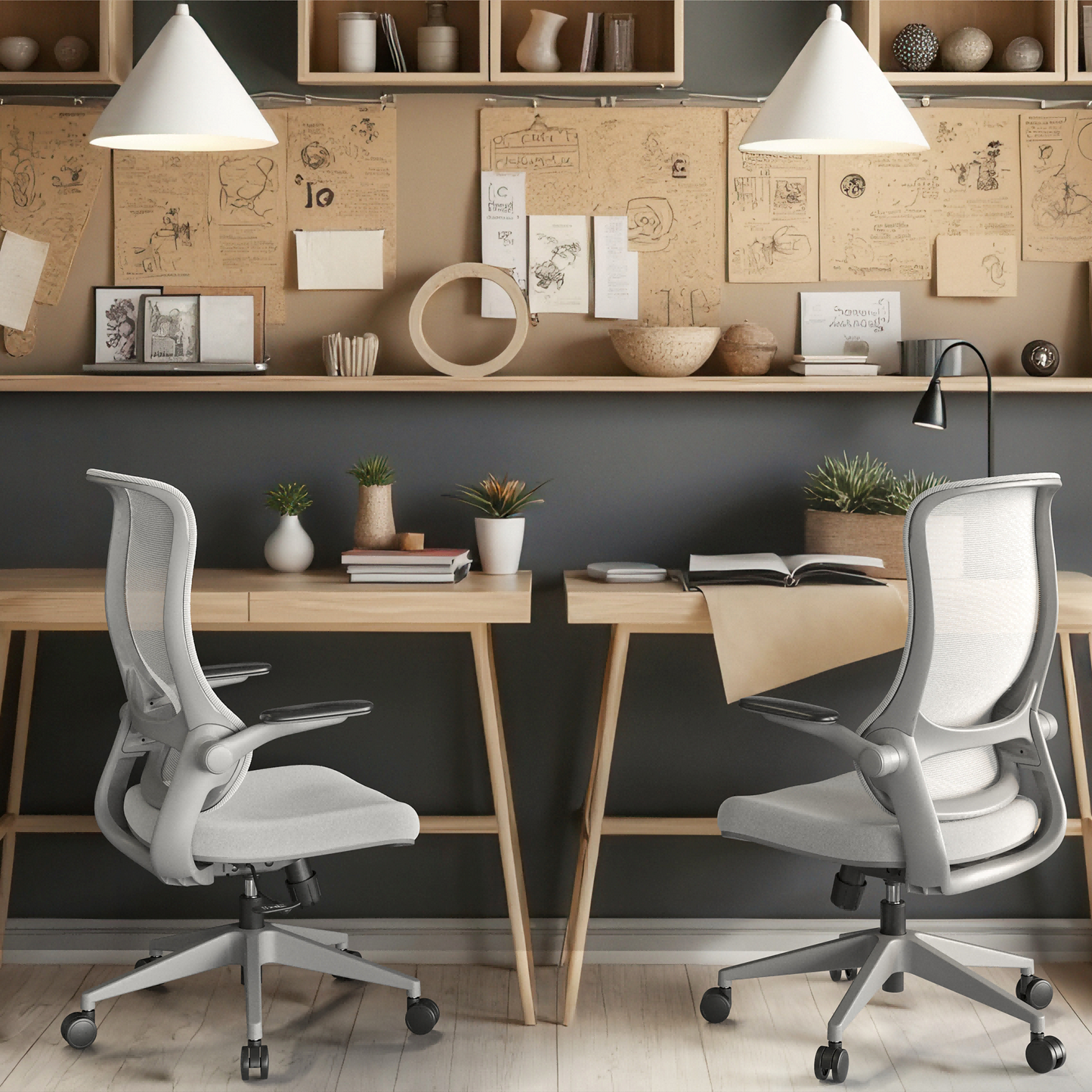 Resistance丨Gray Office Mesh Chair – Built for Discipline