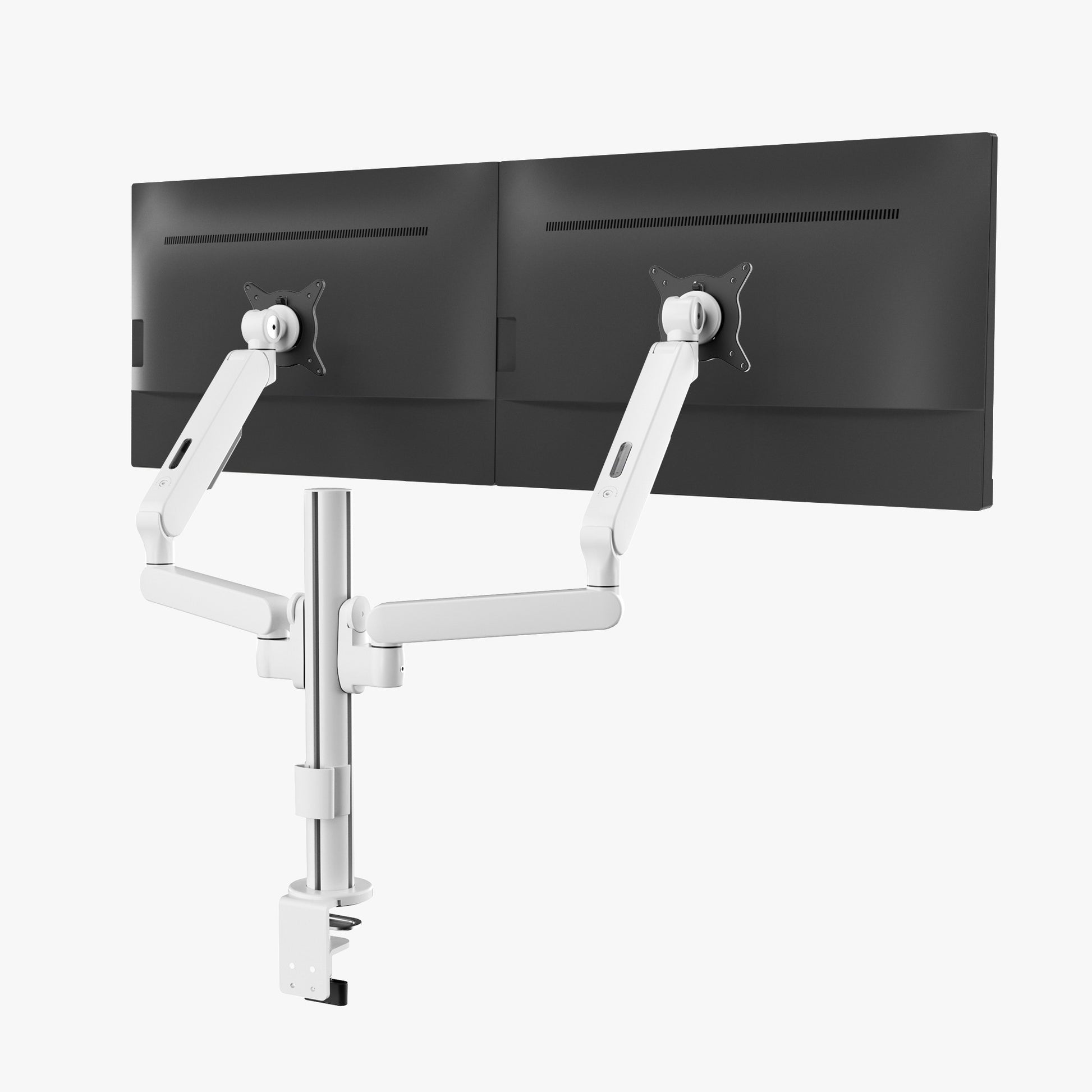 dual monitor arm with stand
