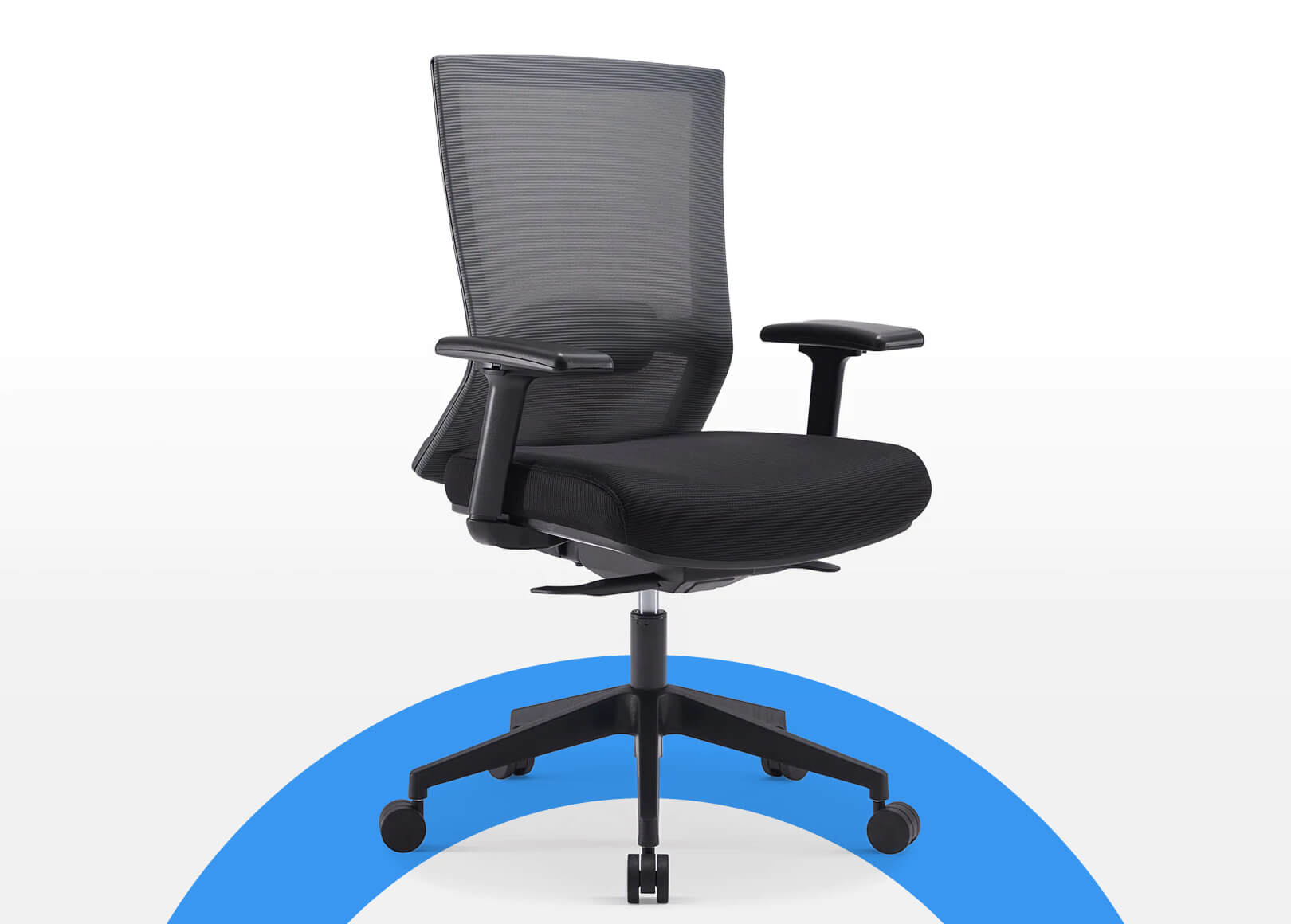 What are the features of an ergonomically designed chair for correct posture ?