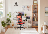 Orange Voyager Pro Ergonomic Task Chair with 3D Armrests, Lockable Backrest and Sturdy Backrest - Perfect for Comfortable Work from Home Setups