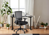 Sunaofe Elite67 ergonomic chair in grey mesh and black seat pan with adjustable features for improved posture and comfort while working from home