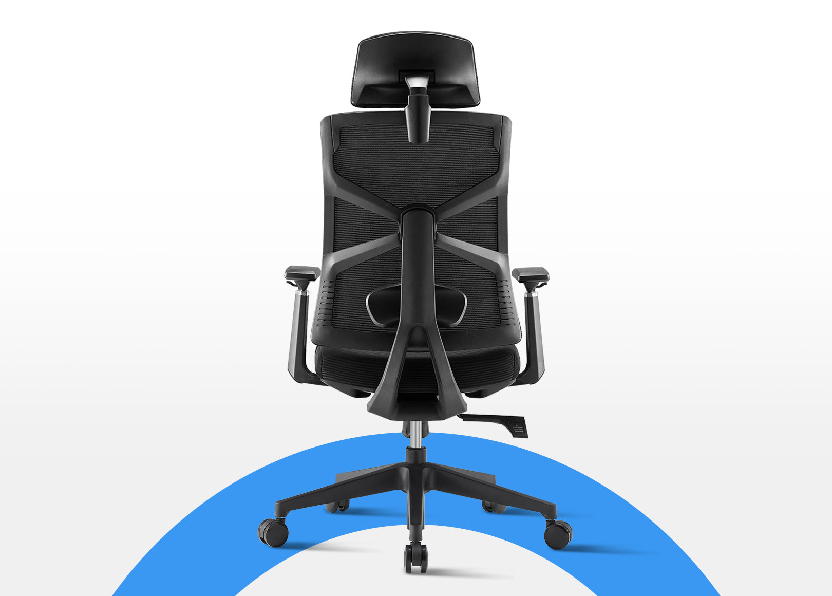 Black Voyager Pro Ergonomic Task Chair with 3D Armrests, Lockable Backrest and Study Backrest for Optimal Comfort