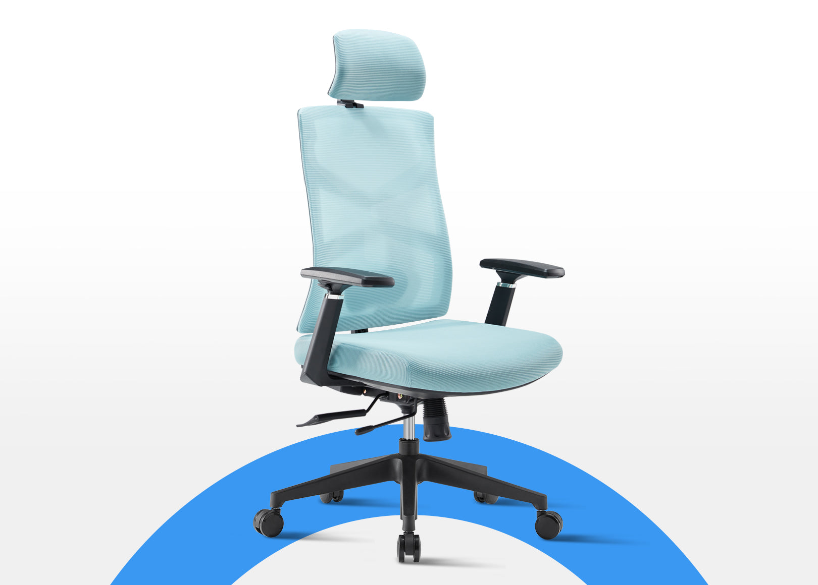 Sunaofe Voyager Pro Ergonomic Chair Cyan Functional adjustability, provides customized comfort for you.