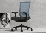 Sunaofe Cyan Ergonomic Office Chair Elite67 with Breathable Mesh Back and Cushioned Seat